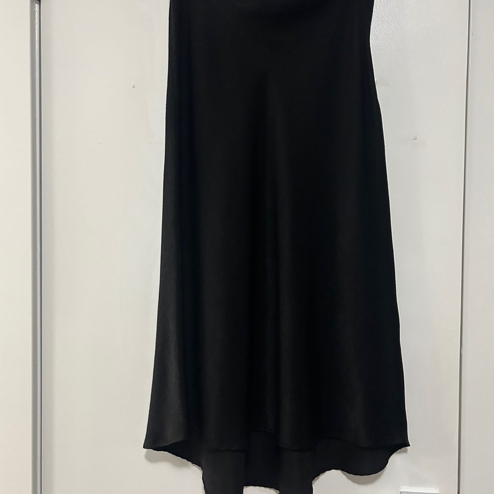 Zara Black High-Low Midi Skirt